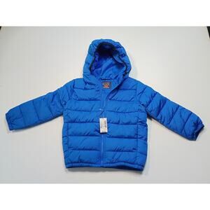 The Children's Place Blue Hooded Puffer Jacket - 4T NWT
